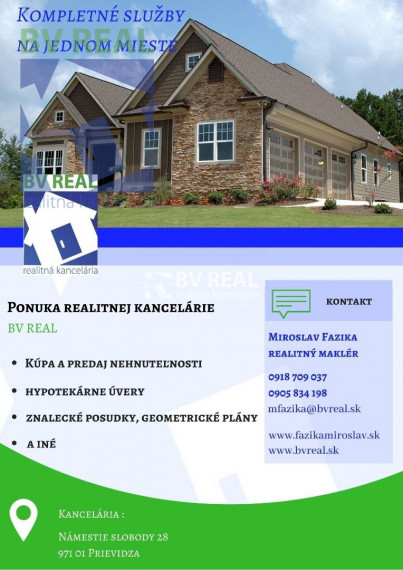 BV REAL Na predaj stavebný pozemok 1200 m2 Kremnica FM1273