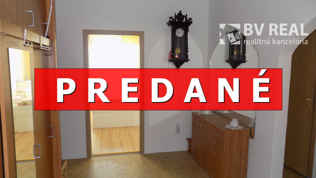 PREDANÉ BV REAL Na predaj 3 izbový byt 70 m2 Kanianka BV3006