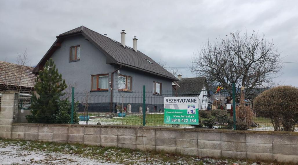 REZERVOVANÉ BV REAL rodinný dom Trebostovo Martin BV4010