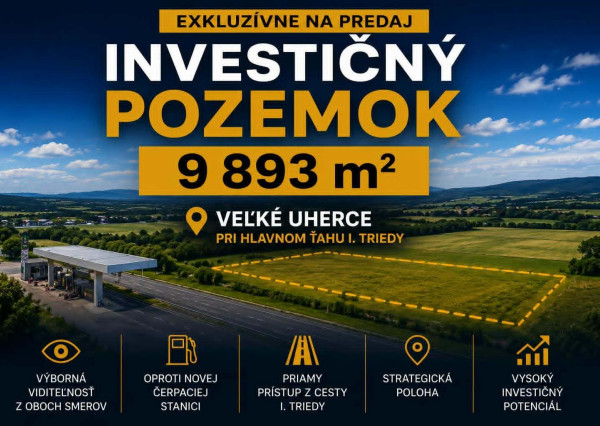 BV REAL Na predaj investičný pozemok obec Veľké Uherce FM2499